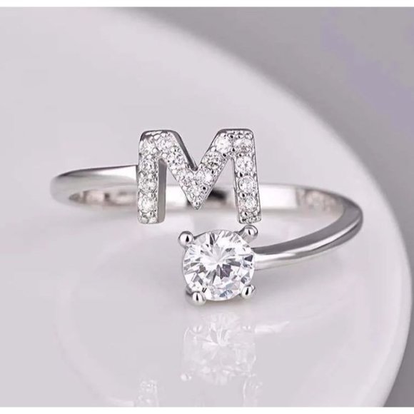 Initials Name Letter Ring - Picture 13 of 16